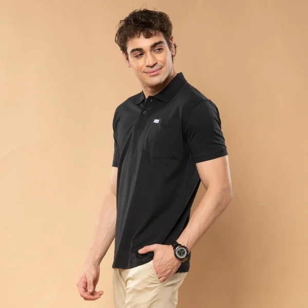 ADONiS Men’s Polo T-Shirt with Pocket | Soft Cotton Sinker Polo T-Shirt for Men | Stretchable Half Sleeve Collar T-Shirt | Casual, Office & Semi-Formal Wear