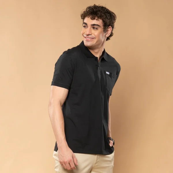 ADONiS Men’s Polo T-Shirt with Pocket | Soft Cotton Sinker Polo T-Shirt for Men | Stretchable Half Sleeve Collar T-Shirt | Casual, Office & Semi-Formal Wear